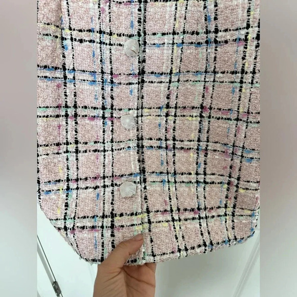 Endless Roses Plaid Tweed Mini Dress Vici & Madison NEW Size Medium - Picture 7 of 16
